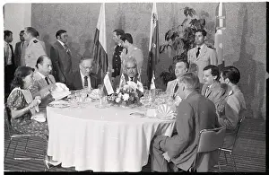 Cancun Prints: Central American Leaders Seated at Table