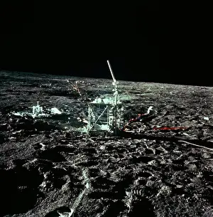 Central Station of ALSEP on Moon's Surface
