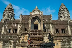Popular Prints: The central tower of Angkor Wat the largest religious building in Siem Reap, Cambodia