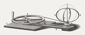 Images Dated 28th March 2016: Centrifugal swing machine, wood engraving, published in 1880