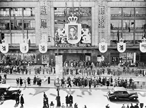 Brussels Prints: Ceremonial Display on VE Day in Brussels