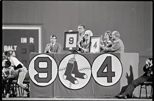 Ted Williams Prints: Ceremony Retiring Red Sox Numbers