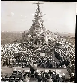 Bayonne Prints: Ceremony on the USS New Jersey