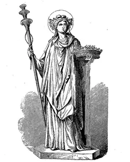 Artistically Prints: Ceres, the Roman goddess of agriculture and fertility and considered a lawgiver