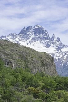 Images Dated 26th November 2012: Cerro Castillo mountain range, Villa Cerro Castillo, Aysen, Chile