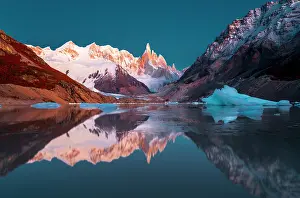Cerro Torre reflecting in Laguna Torre