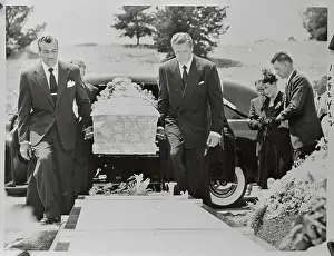 Glendale Prints: Cesar Romero and Willard Parker Carrying Coffin of Carole Landis