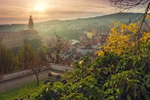 Cesky Krumlov at sunrise
