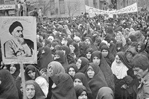 Chador-Clad Women at Khomeini Rally