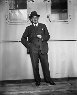 Chaim Weizmann Traveling by Ship