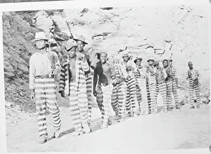 Chain Gang Going to Work Print, Georgia 1920s. Art Prints, Posters
