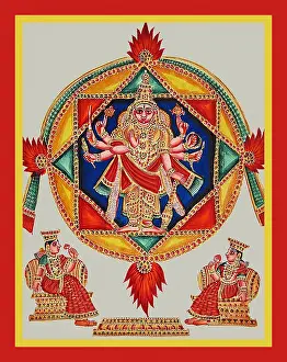 Flames Prints: Chakrattalvar or Sudarshana