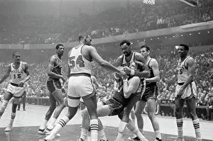 Tall Prints: Chamberlain Taking Basketball from Nelson