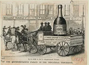 Festivity Prints: Champagne Float in Parade