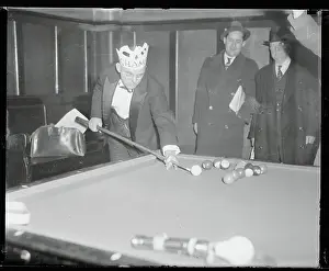 Philadelphia Prints: Champion Pool Player J. Howard Shoemaker Ready for Action