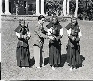 Champion Teaching Boys Kendo