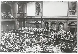 Rhetoric Prints: Chancellor Bruening Addressing Reichstag