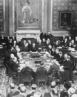 Hans Luther Prints: Chancellor Luther Signing Treaty