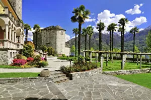 Palmaceae Gallery: Chapel of San Quirico with park, Minusio, Ticino, Switzerland