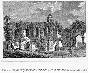 Prints of Photo of an original engraving from the Antiquities of England and Wales by Francis Grose published in 1772-1774 Digital Vision Vector Prints: Chapel of St. Joseph of Arimathea, Glastonbury, Somerset
