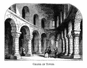 Images Dated 6th February 2012: Chapel in the Tower of London (1871 engraving)
