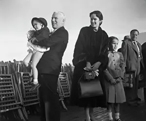 The Chaplins With Charlie Holding Josephine