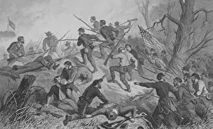 16937 Prints: Charge on Fort Donelson