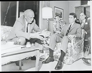 Paul Prints: Charles A. Lindbergh Talking with Wendell Anderson