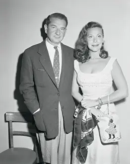 Charles Addams Posing with Wife