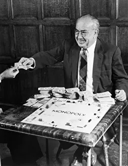 Charles B Prints: Charles B. Darrow Playing Monopoly