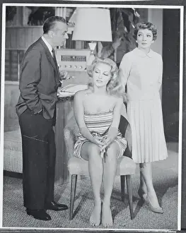 Charles Boyer, Julie Newmar and Claudette Colbert