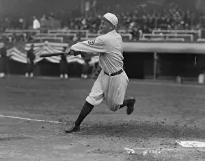 Comiskey Prints: Charles Comiskey Swinging Bat