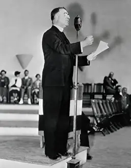 Charles Coughlin Addressing Automobile Workers