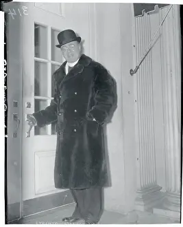 Charles E Prints: Charles Coughlin Opening Door