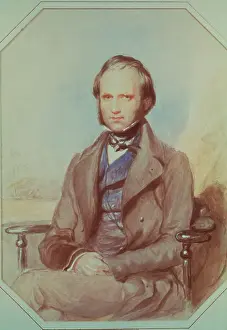 Charles Darwin Watercolor by George Richmond