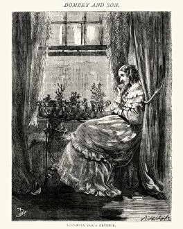 Images Dated 5th April 2017: Charles Dickens - Dombey and Son Lucretia Toxs Reverie