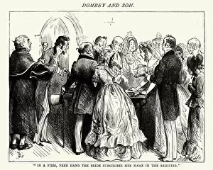 Images Dated 5th April 2017: Charles Dickens - Dombey and Son The Wedding