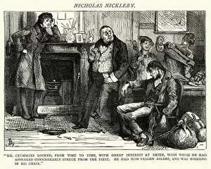 Images Dated 5th July 2018: Charles Dickens, Nicholas Nickleby, Mr Crummles looked