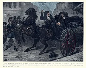 Nicholas Prints: Charles Dickens, Nicholas Nickleby, Sir Mulberry, shortening his whip