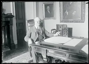 Charles E Hughes Listening to Radio