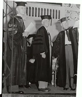 Charles E Prints: Charles E. Merrill Receiving Honorary Degree