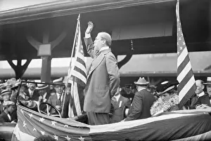New Hampshire Prints: Charles Evans Hughes Giving a Speeh