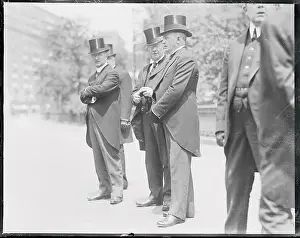 Charles F Prints: Charles F. Murphy Conversing with Others