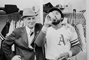 Charles Finley and Reggie Jackson