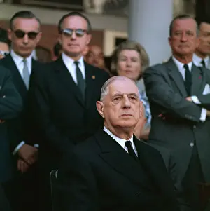 Charles de Gaulle Attending Ceremony
