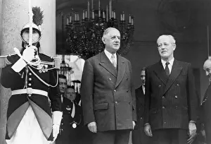 Charles De Gaulle with Harold MacMillan