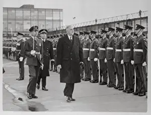 Charles de Gaulle Inspecting Honor Guard