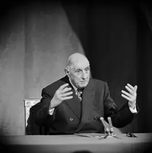 Charles de Gaulle Speaking at Press Conference