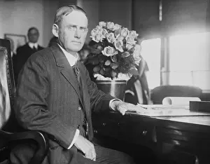 Charles H Prints: Charles H. Burke at His Desk