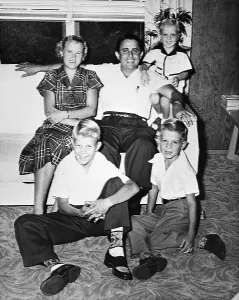 Charles J Prints: Charles J. Whitman With His Family
